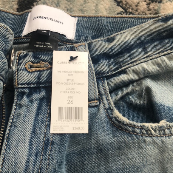 Current/ Elliot - The vintage cropped slim size 26 - never worn - Picture 2 of 5